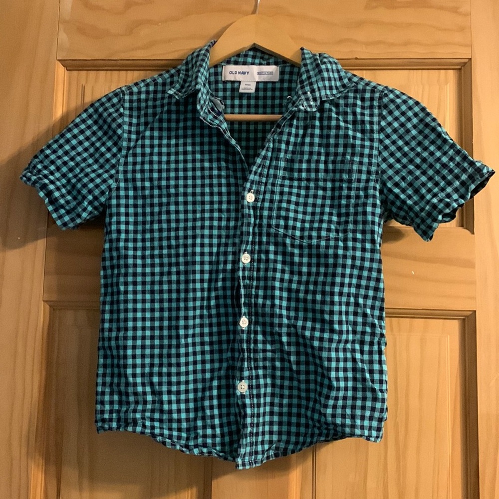 Kids Blue and Black Checked Shirt
